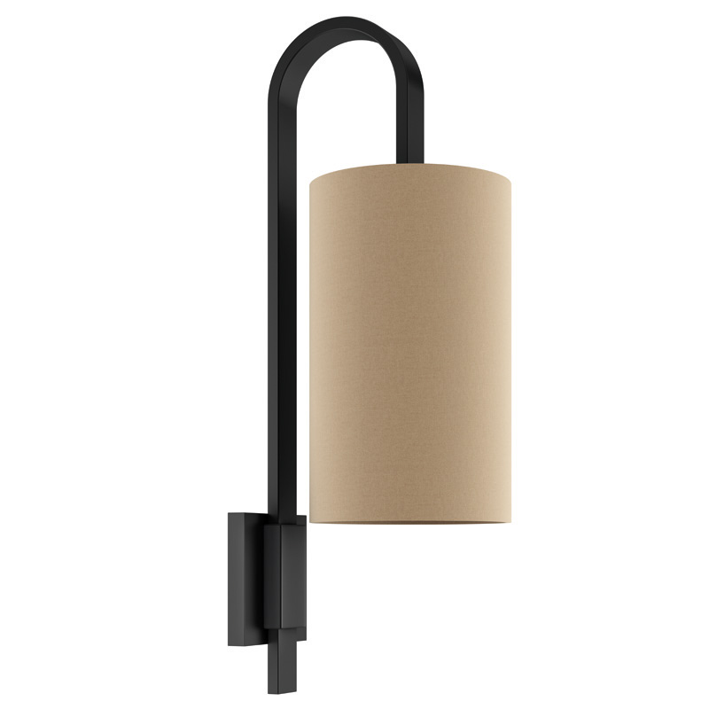 Arched Wall Light in Matt Black Finish R&S Robertson