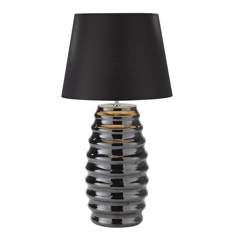 Bespoke Glazed Ripple Table Lamp R&S Robertson