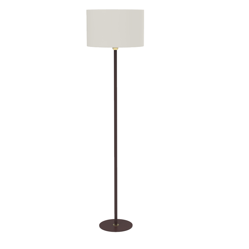 Brushed Bronze Floor Lamp with Brushed Brass Details R&S Robertson