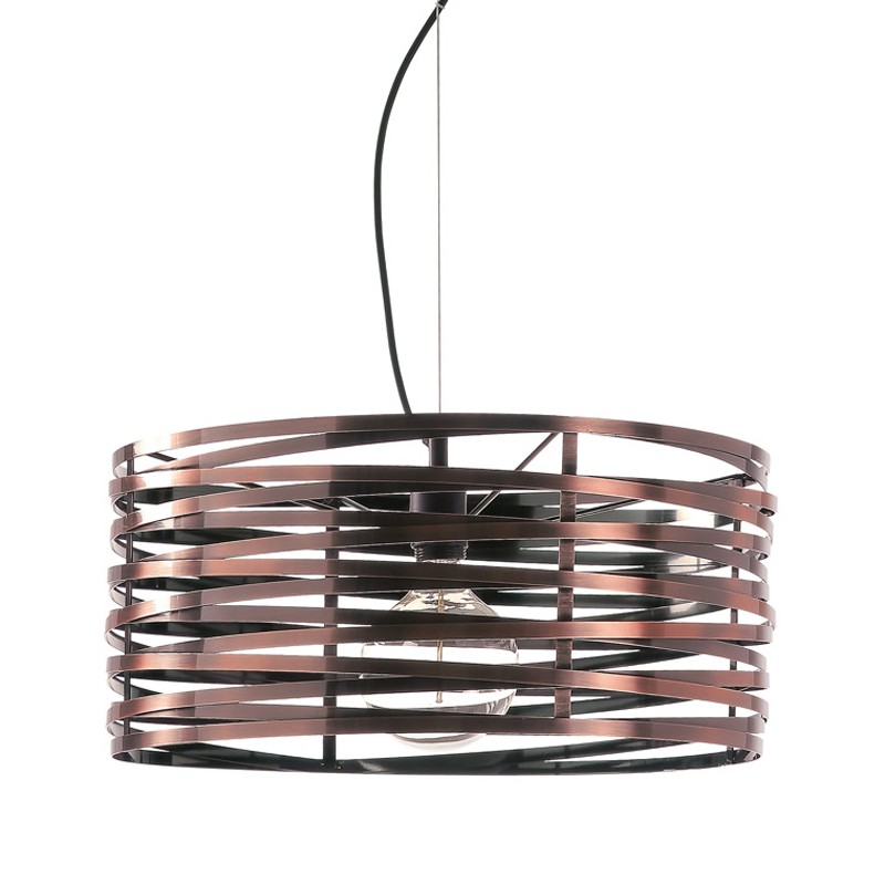 copper spiral light shade