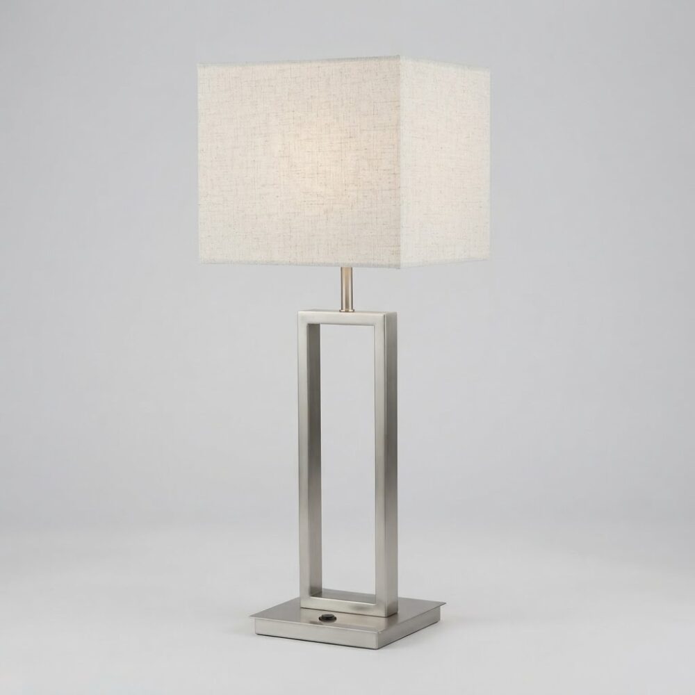 Large Elizabeth Table Lamp in Brushed Nickel
