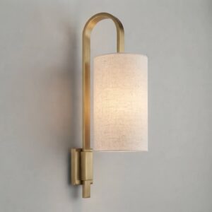 Andrew Wall Light in Satin Brass