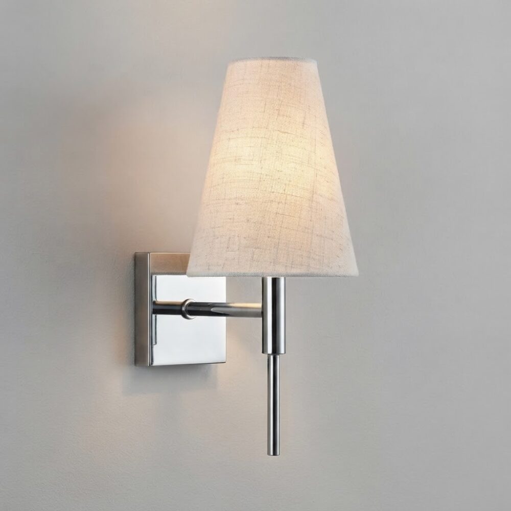 Finial Wall Light in Polished Chrome