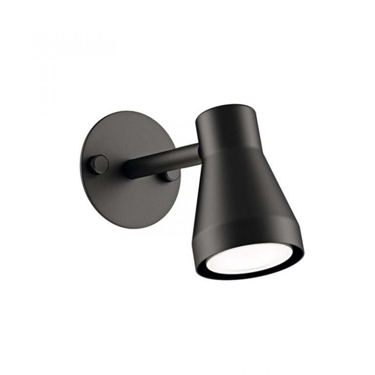 Small Matt Black Adjustable Wall Light - R&S Robertson