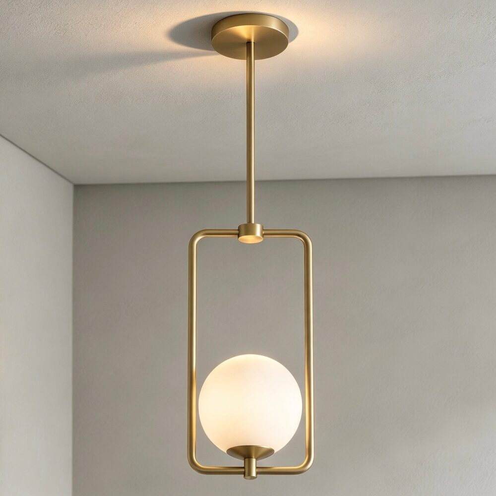 Alfredo Pendant in Satin Brass