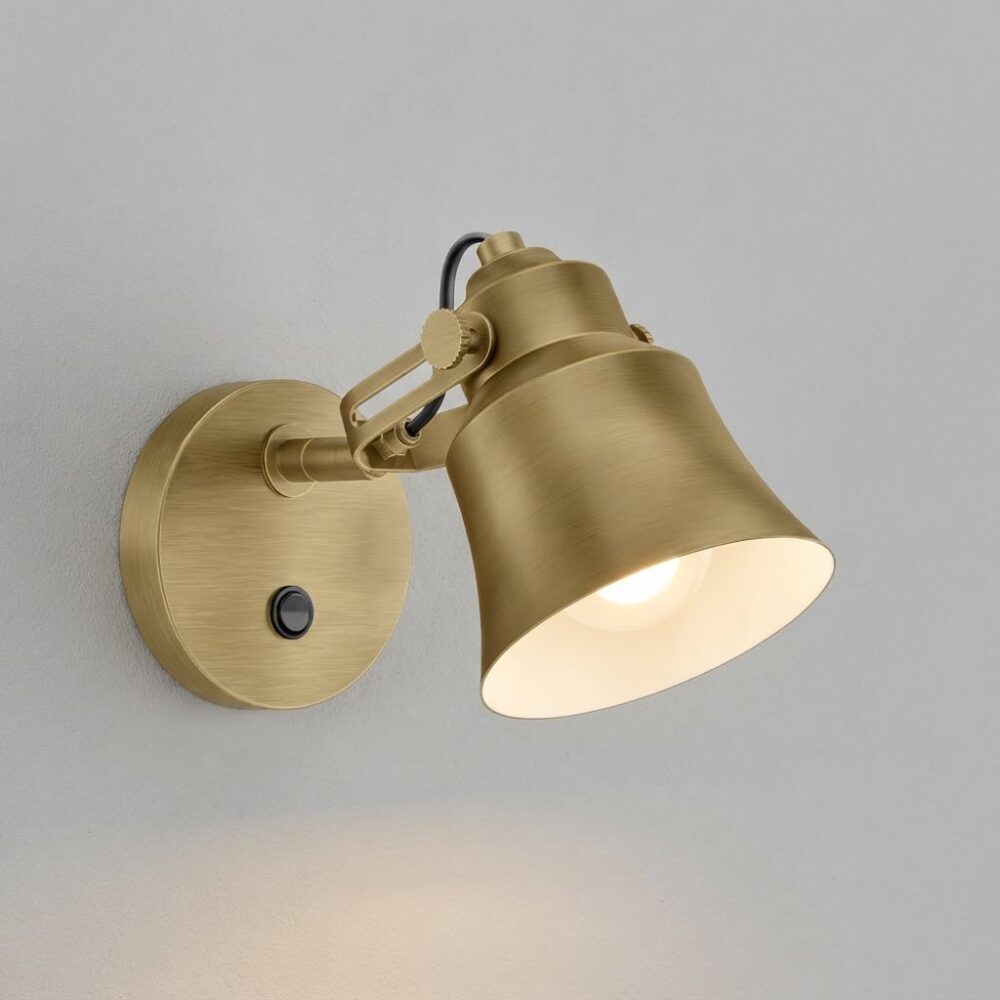 Belle Wall Light in Burnished Brass