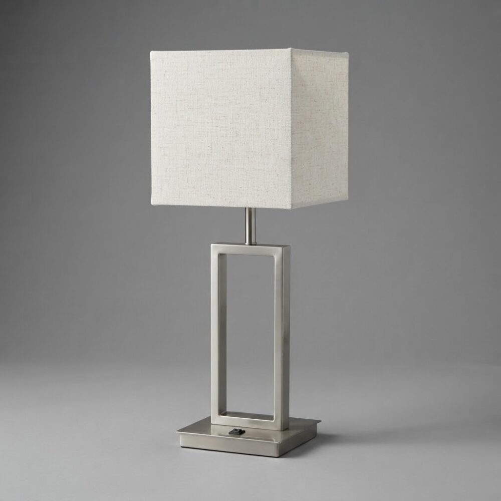 Small Elizabeth Table Lamp in Brushed Nickel