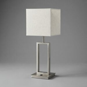 Small Elizabeth Table Lamp in Brushed Nickel