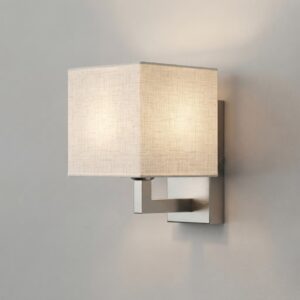 L Shape Wall Light in Brushed Nickel