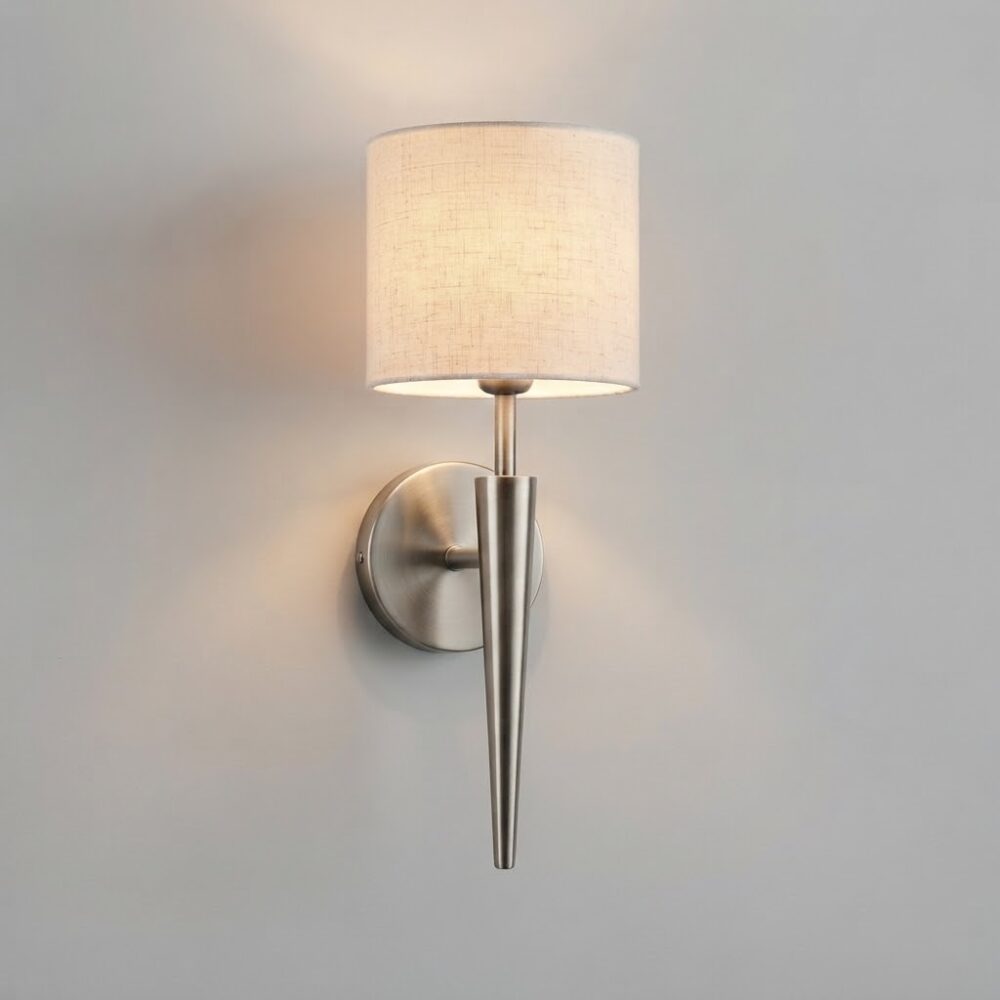 Point Wall Light in Brushed Nickel