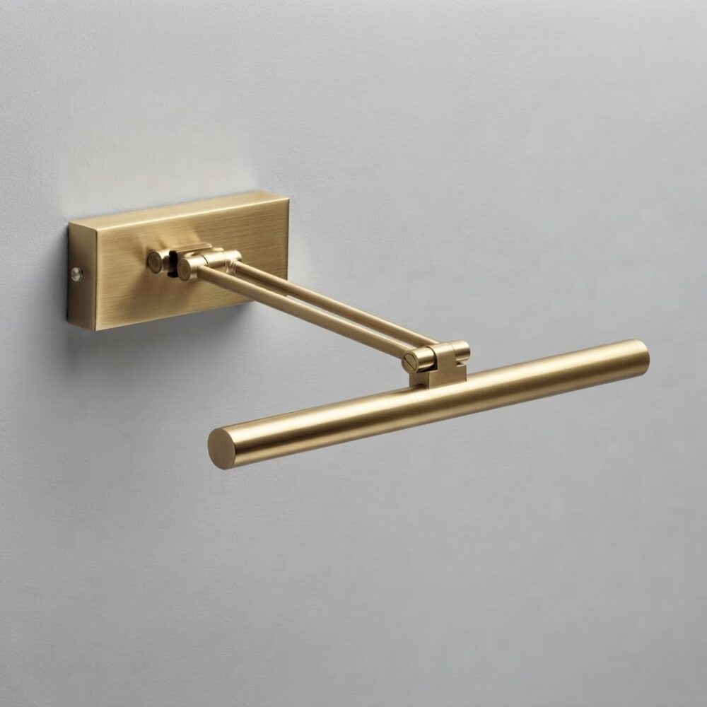 Small Victoria LED Picture Light In Brushed Brass
