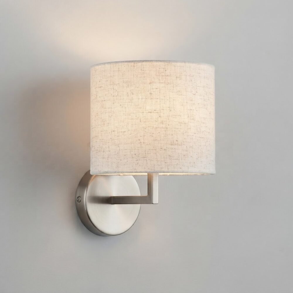 Robert Wall Light in Brushed Nickel