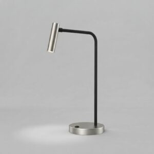 Gemini LED Desk Lamp in Brushed Nickel + Matt Black