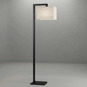 L Shape Floor Lamp in Matt Black