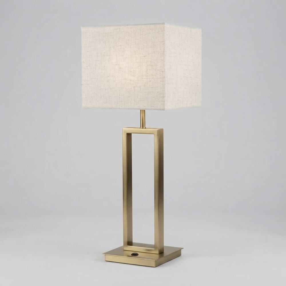 Large Elizabeth Table Lamp in Satin Brass