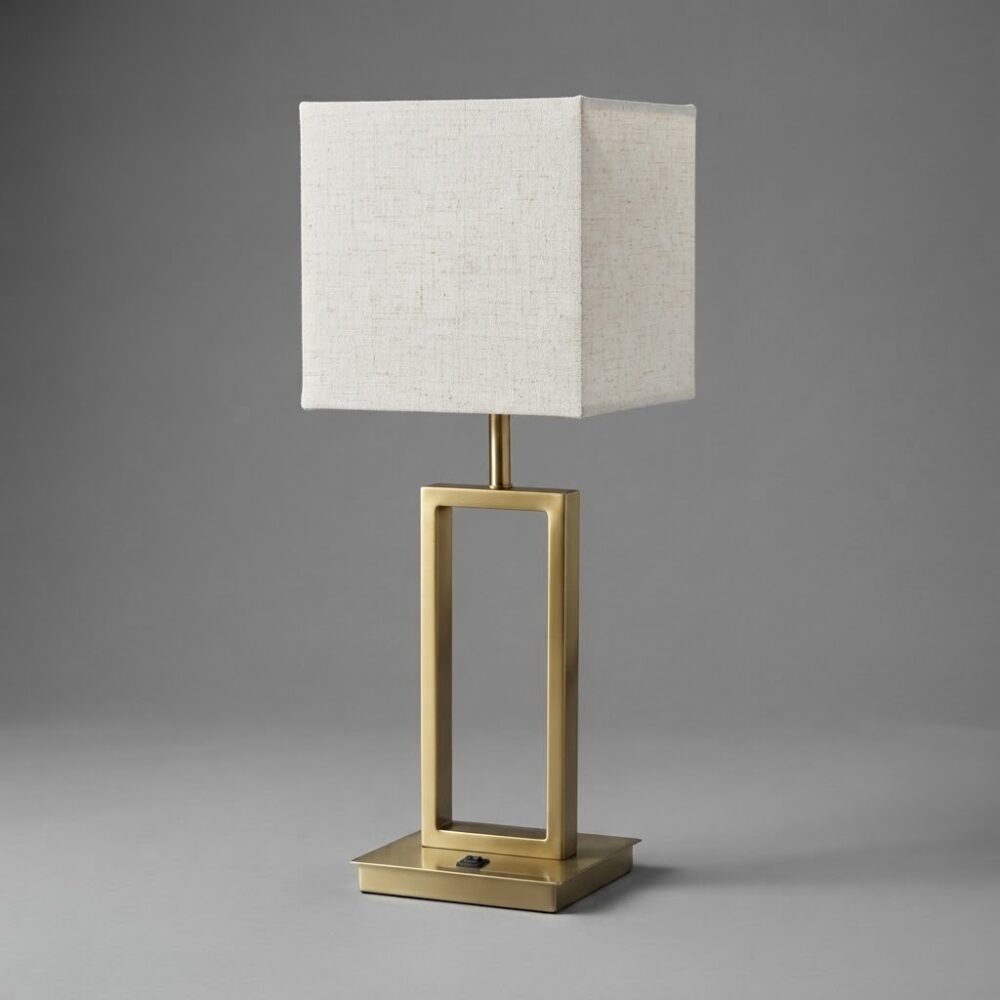 Small Elizabeth Table Lamp in Satin Brass