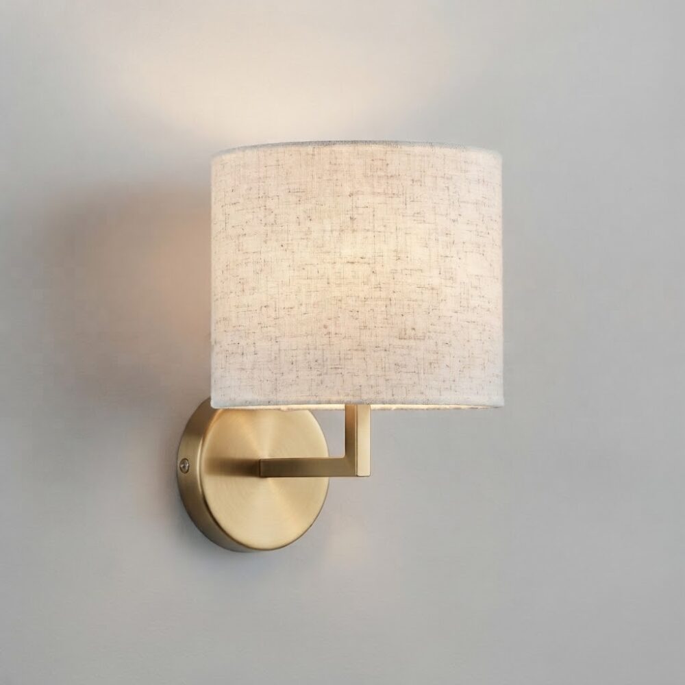 Robert Wall Light in Satin Brass