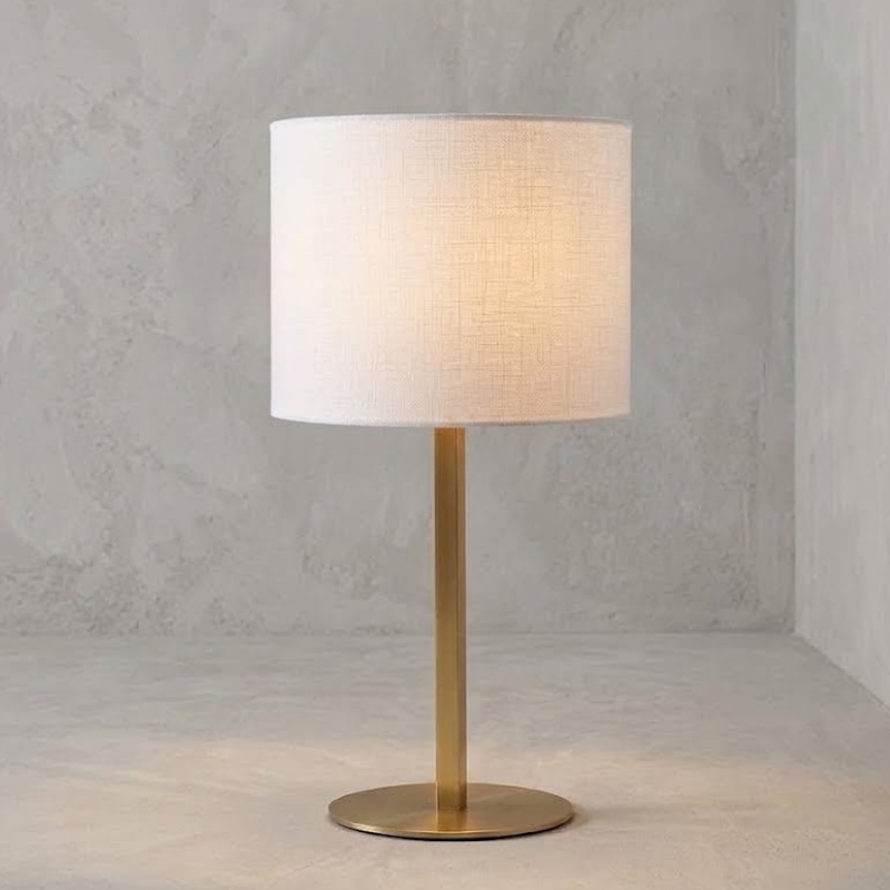 Robert Table Lamp in Satin Brass