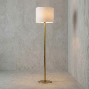 Robert Floor Lamp in Satin Brass