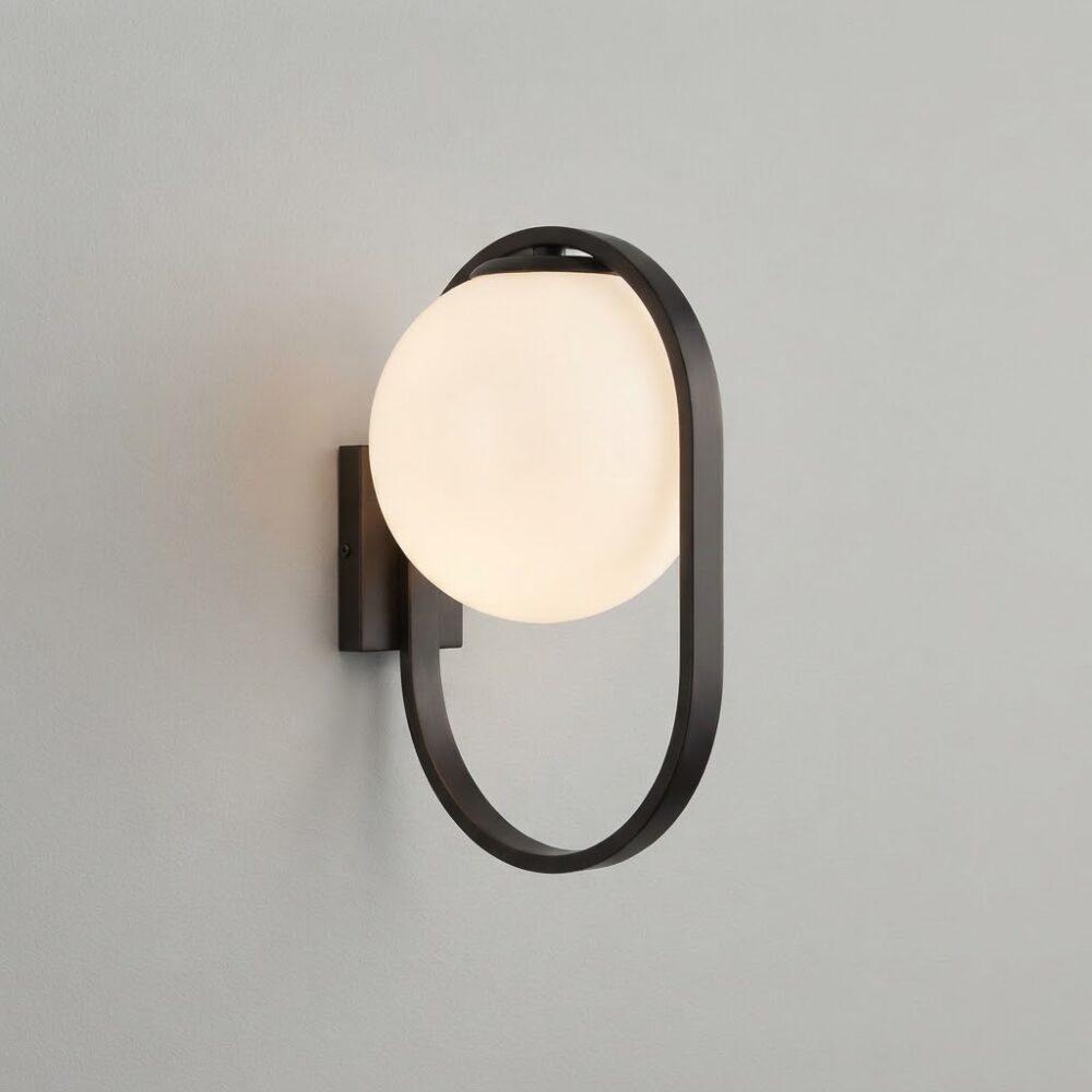 Magic Loop Wall Light in Brushed Bronze