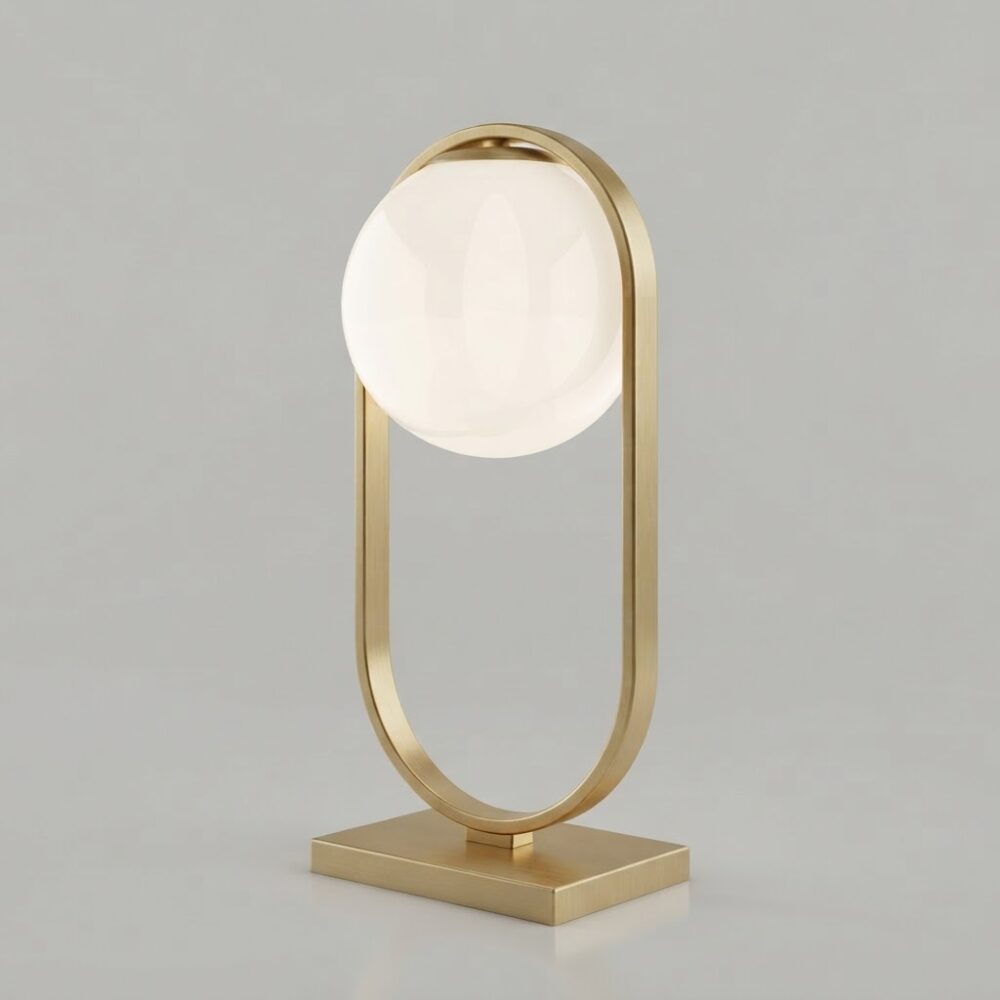 Sofia Table Lamp in Satin Brass