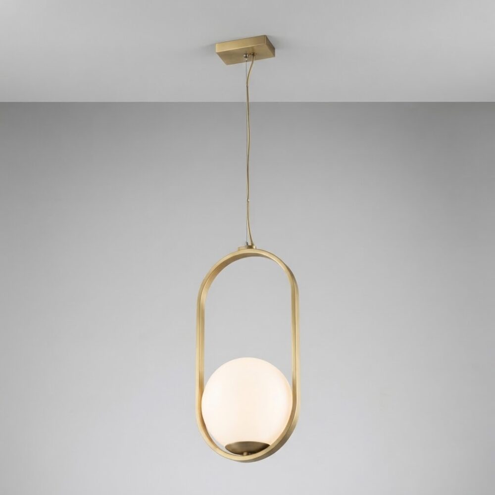 Sofia Pendant in Satin Brass