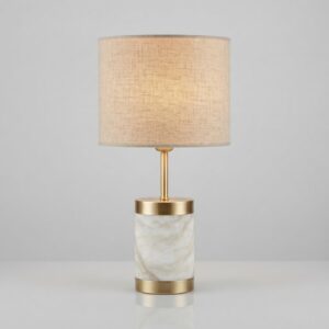 Allure Alabaster Table Lamp in Satin Brass
