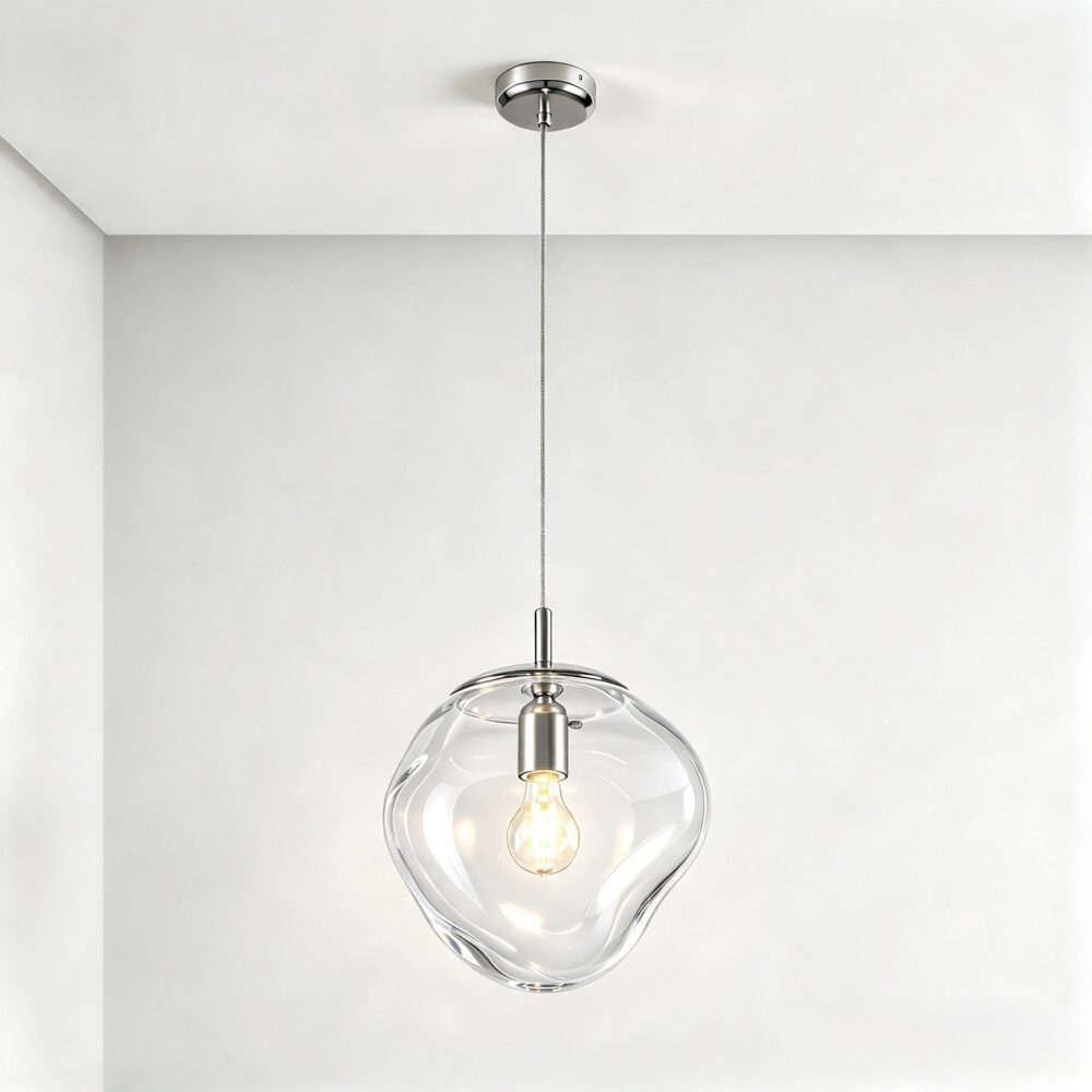 Large Fuse Pendant with Clear Glass