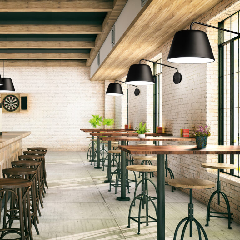 Large Black Extended Wall Light With Black Metal Shade R&S Robertson