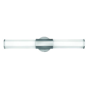 IP44 Polished Chrome LED Wall Light with Etched Glass