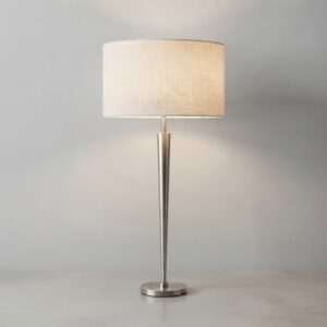 Point Table Lamp in Brushed Nickel