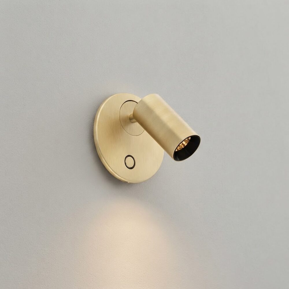 Touch LED Reading Light in Matt Gold