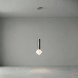 Tee Pendant in Polished Chrome