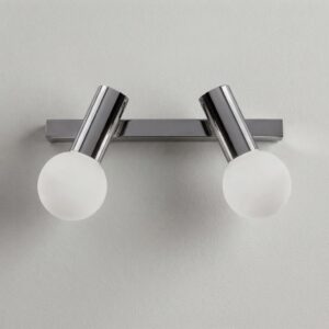 Tee Double Wall Light in Polished Chrome