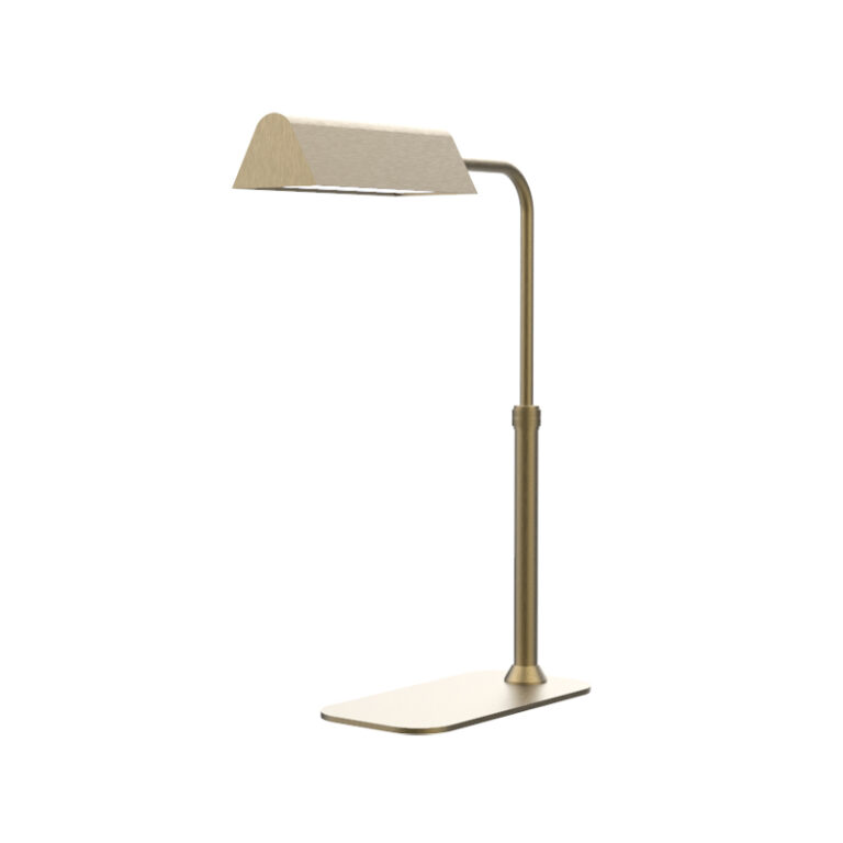 Burnished Brass Adjustable Task Desk Lamp R&S Robertson