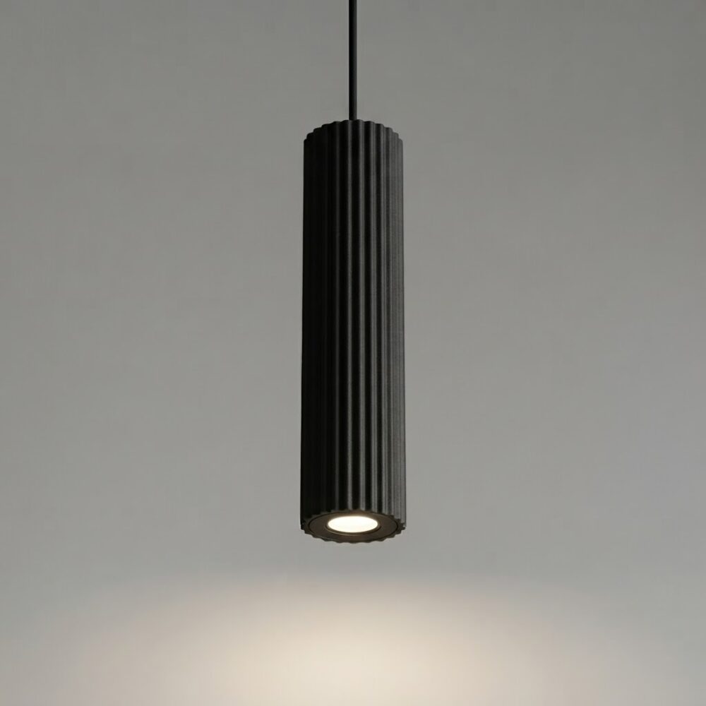 Ridge LED Pendant in Black