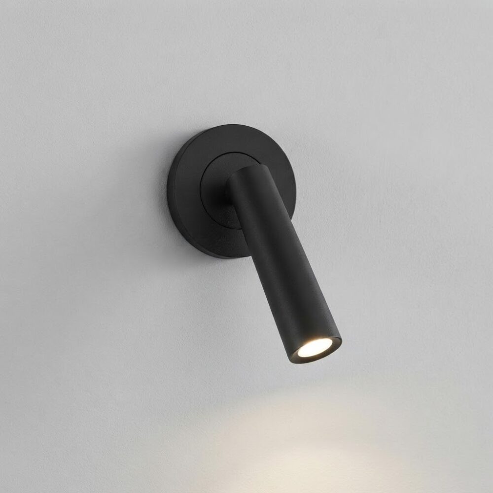 Small Candle LED Reading Light in Black