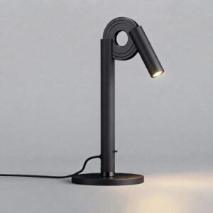 Paris Desk Lamp in Super Matt Black and Gloss Black