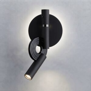 Paris LED Reading Light in Super Matt Black and Gloss Black