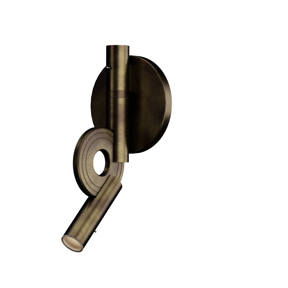 Paris LED Reading Light in Burnished Brass