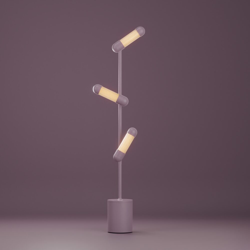 Hudson LED Floor Lamp in Fern Green and Textured Black R&S Robertson