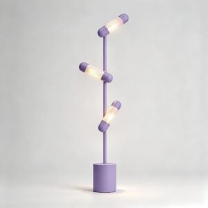 Hudson LED Floor Lamp in Pastel Violet