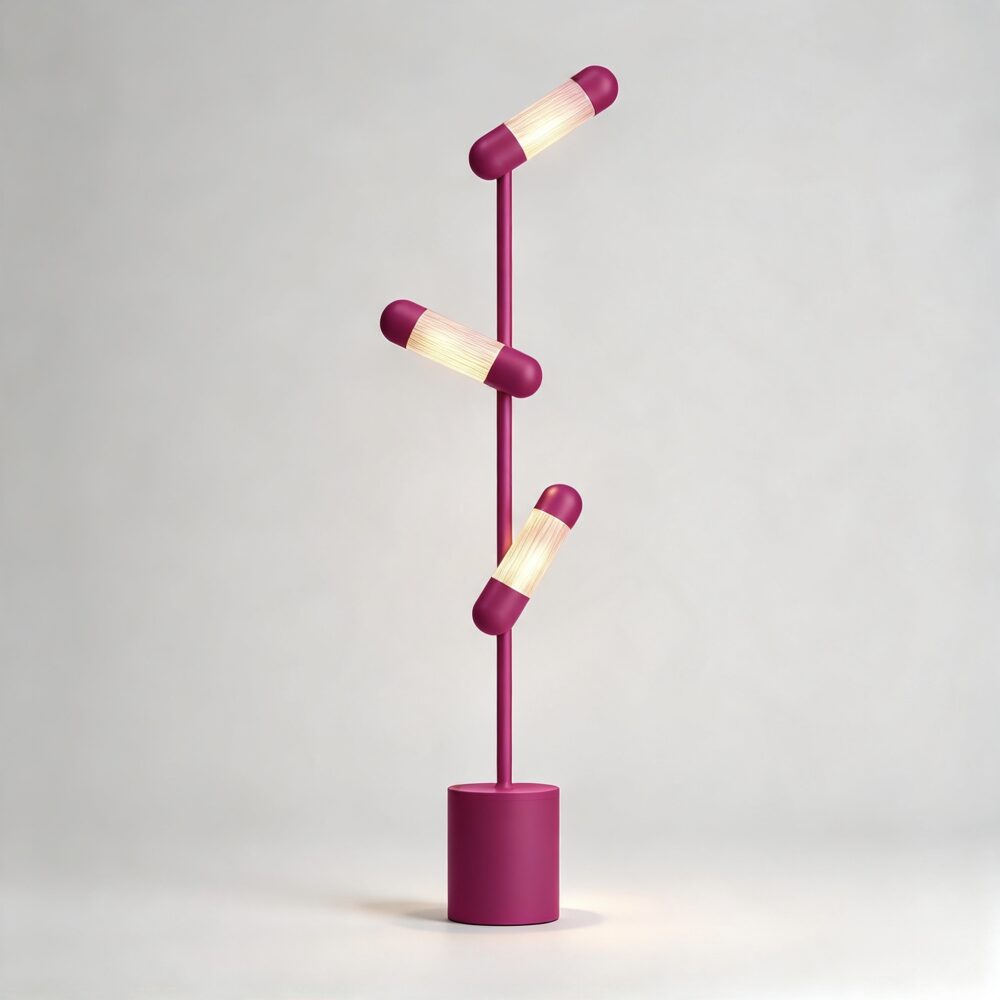 Hudson LED Floor Lamp in Telemagenta