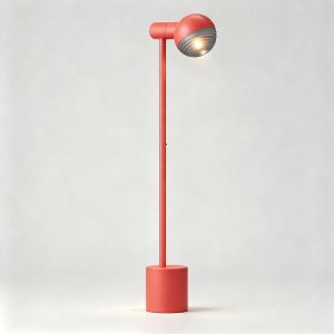 Jules Floor Lamp in Coral Red