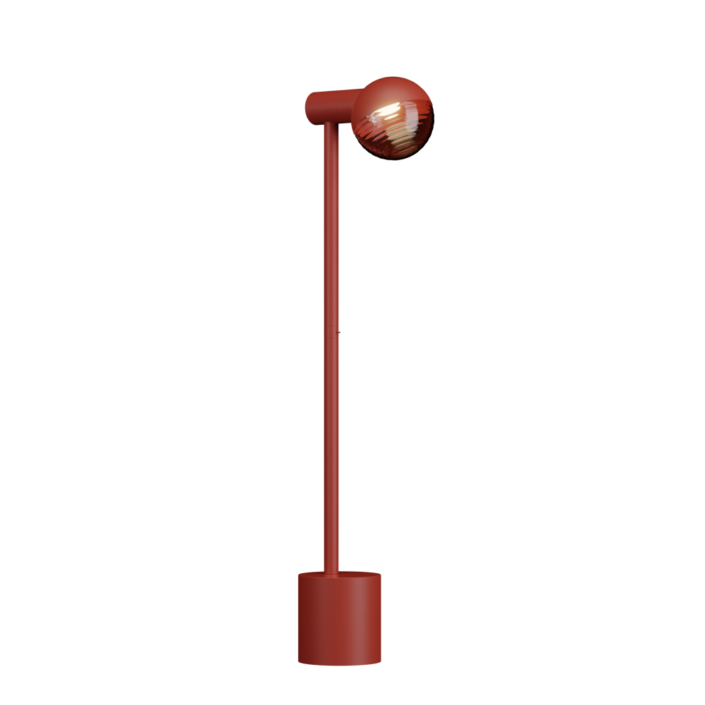 Jules Floor Lamp in Coral Red