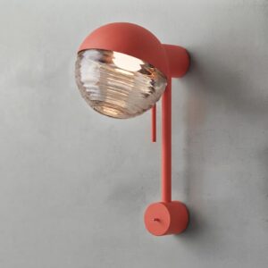 Jules Wall Light in Coral Red