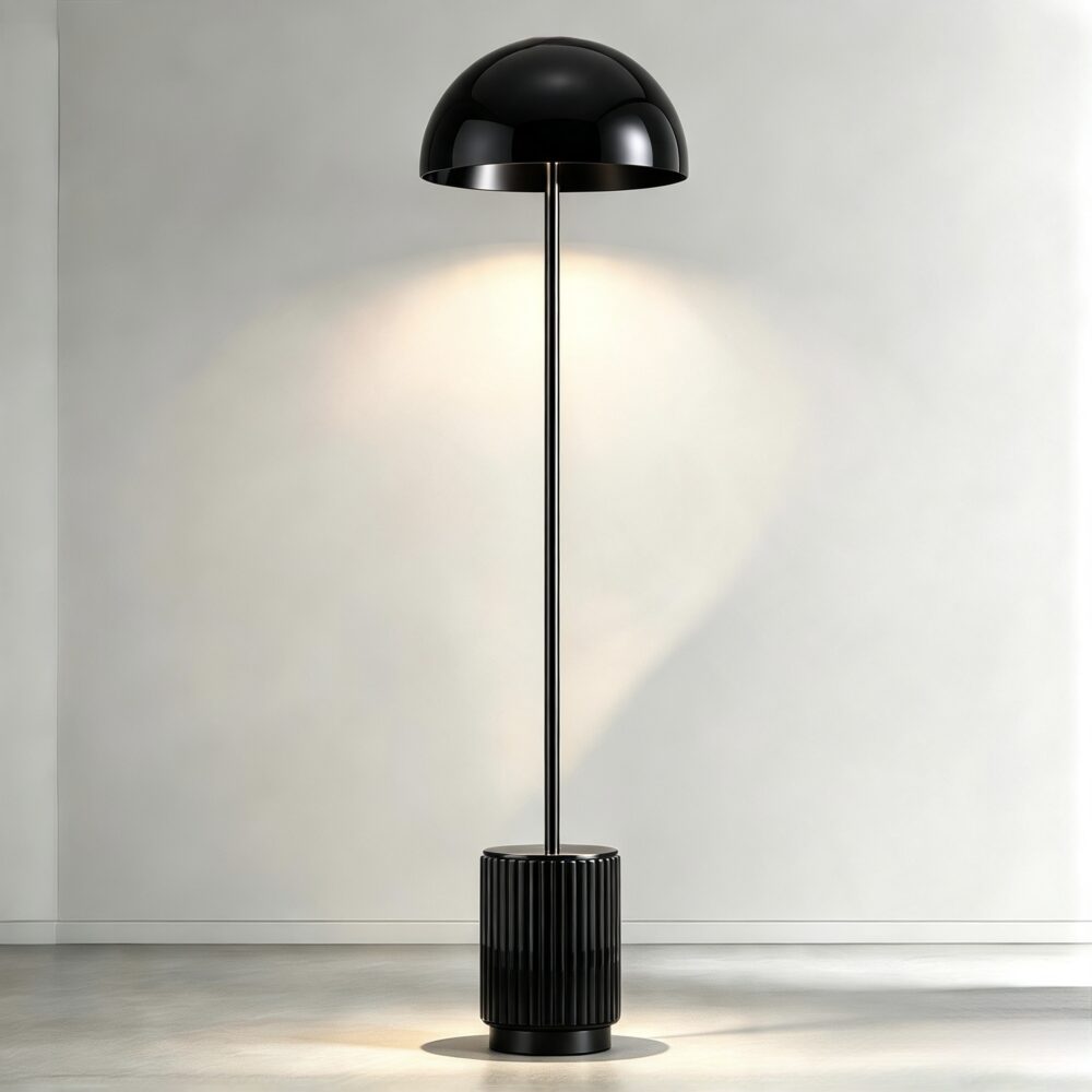 Phi Floor Lamp in Gloss Black