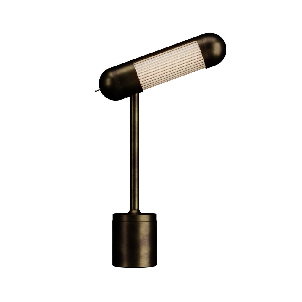 Hudson LED Desk Lamp in Burnished Brass