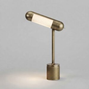 Hudson LED Desk Lamp in Burnished Brass