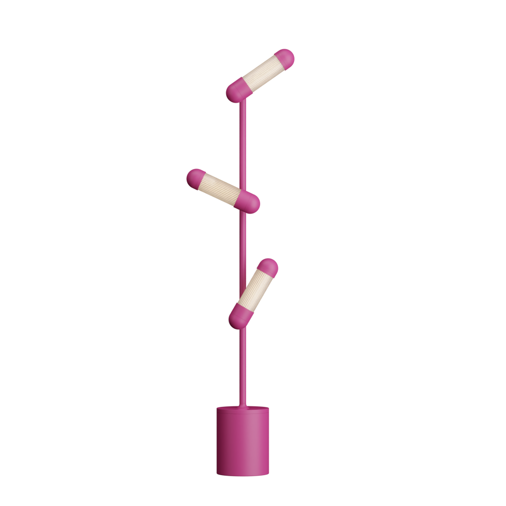 Hudson LED Floor Lamp in Telemagenta